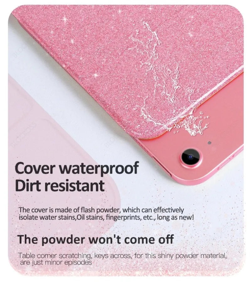 For 2025 iPad Air 11 Case 10th 11th A16 Cover For iPad Pro 11 Air 4 5 10.9 12.9 M2 M3 M4 Pro 13 10.2 7 8 9th Pencil Holder Case