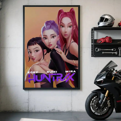 1PC Movie KPop Demon Hunters  Poster Sticky Decorative poster print painting wall art modern stylish Coffee House decor