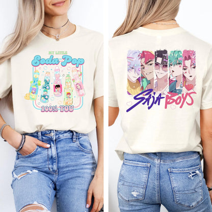 Retro Huntrix Kpop Demon Hunters T Shirt Huntrix Girl Shirt Kpop Group Shirt Mira Rumi Joey Shirt Demon Hunter Merch Tee