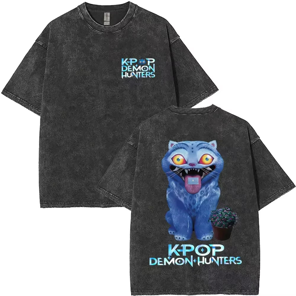 Huntrix Kpop Demon Hunter Washed T-Shirt