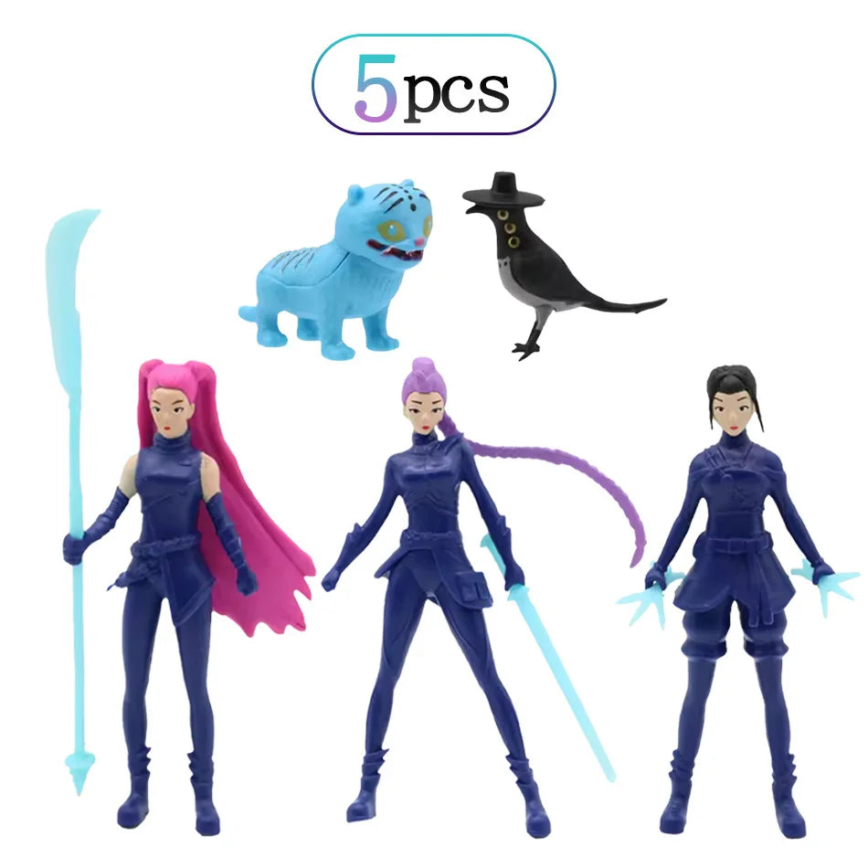KPop Demon Hunters Standing Up Ornament Acrylic Superstar Desktop Stand Decor Anime Figures Craft Creative Gifts for Fan Lover