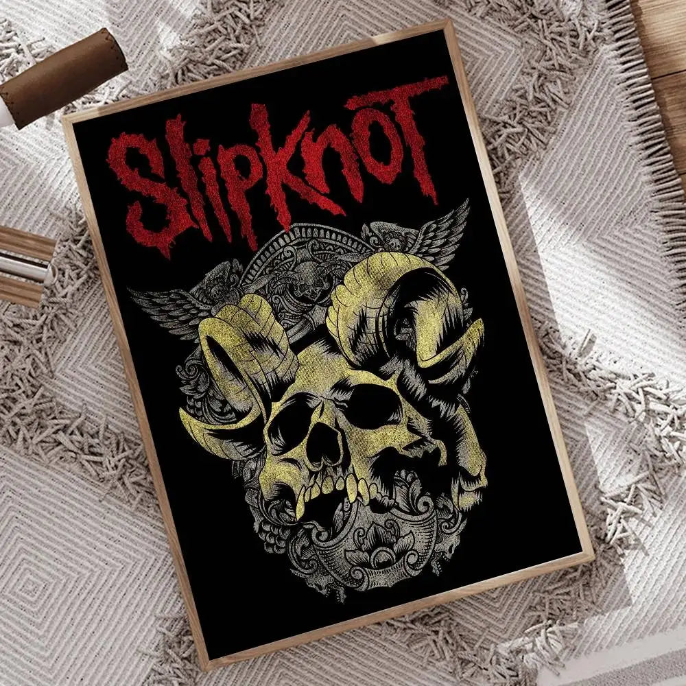 1pc Rock Band S-Slipknot L-Live At Msg Poster Print For Bedroom Living Room Home Decor Painting Wall Art HD Picture Mural