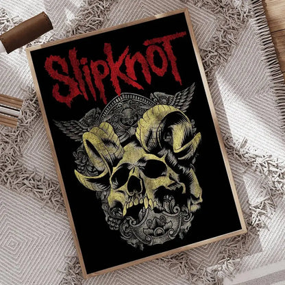 1pc Rock Band S-Slipknot L-Live At Msg Poster Print For Bedroom Living Room Home Decor Painting Wall Art HD Picture Mural