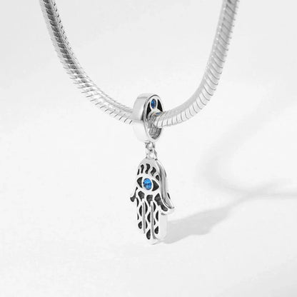 New 925 Silver Eye Palm Skull Wings Sun Pendants Charms Beads Fit Original Bracelet Accessories DIY Jewelry For Women
