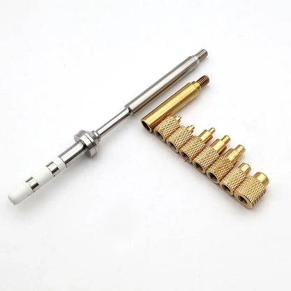 Heat Insert Nut Iron Tip TS100 TS101 Soldering Iron Tip Insert Internal Thread Head M2-M8 Brass Hot Melt Insert Nut Insertion