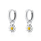 European New S925 Silver Zircon Heart-ShapedColored Earrings Suitable For Women's Holiday Exquisite Charm Jewelry Gifts