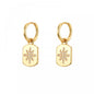 JINFU Gold Plated Earrings Set For Women Boho Style CZ Zircon Women's Clip Stud Dangle Hoop Earrings 2022 Jewelry Wholesale