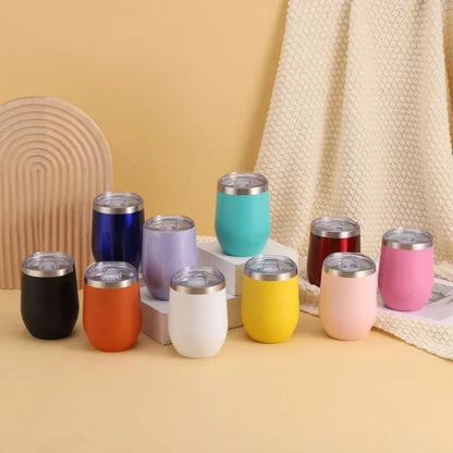 360ml 12oz Thermal Insulated Stainless Steel Tumbler Double Wall Water Bottle Portable To Go Coffee Mug Travel Dinking Cup