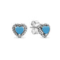European New S925 Silver Zircon Heart-ShapedColored Earrings Suitable For Women's Holiday Exquisite Charm Jewelry Gifts
