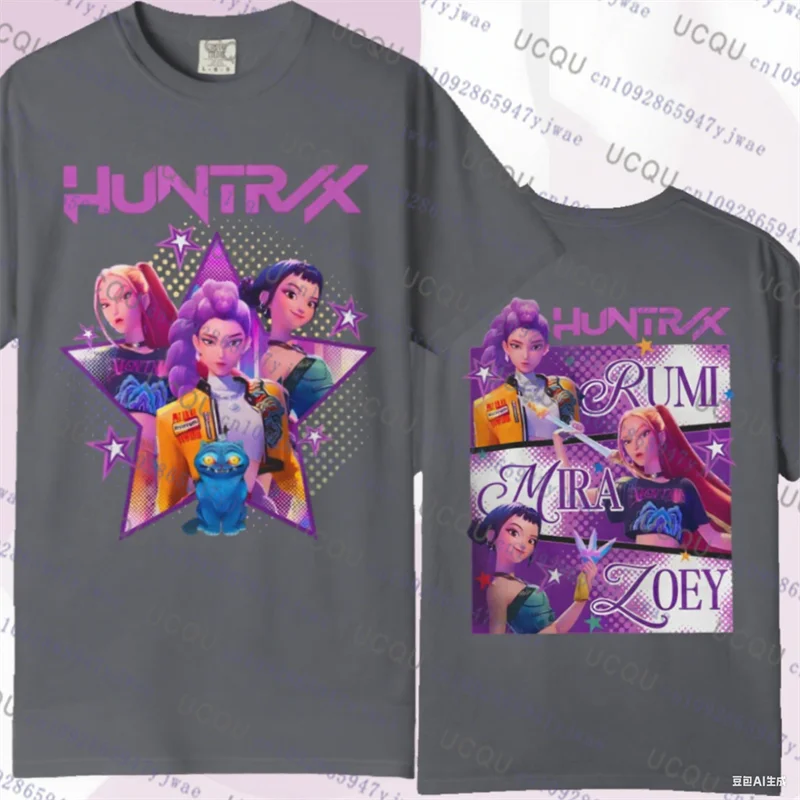 Kpop Demon Hunters Parent Child Short Sleeve Cute Kpop Demon Hunters Tee