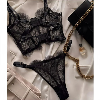 Floral Lace Sexy Lingerie Set