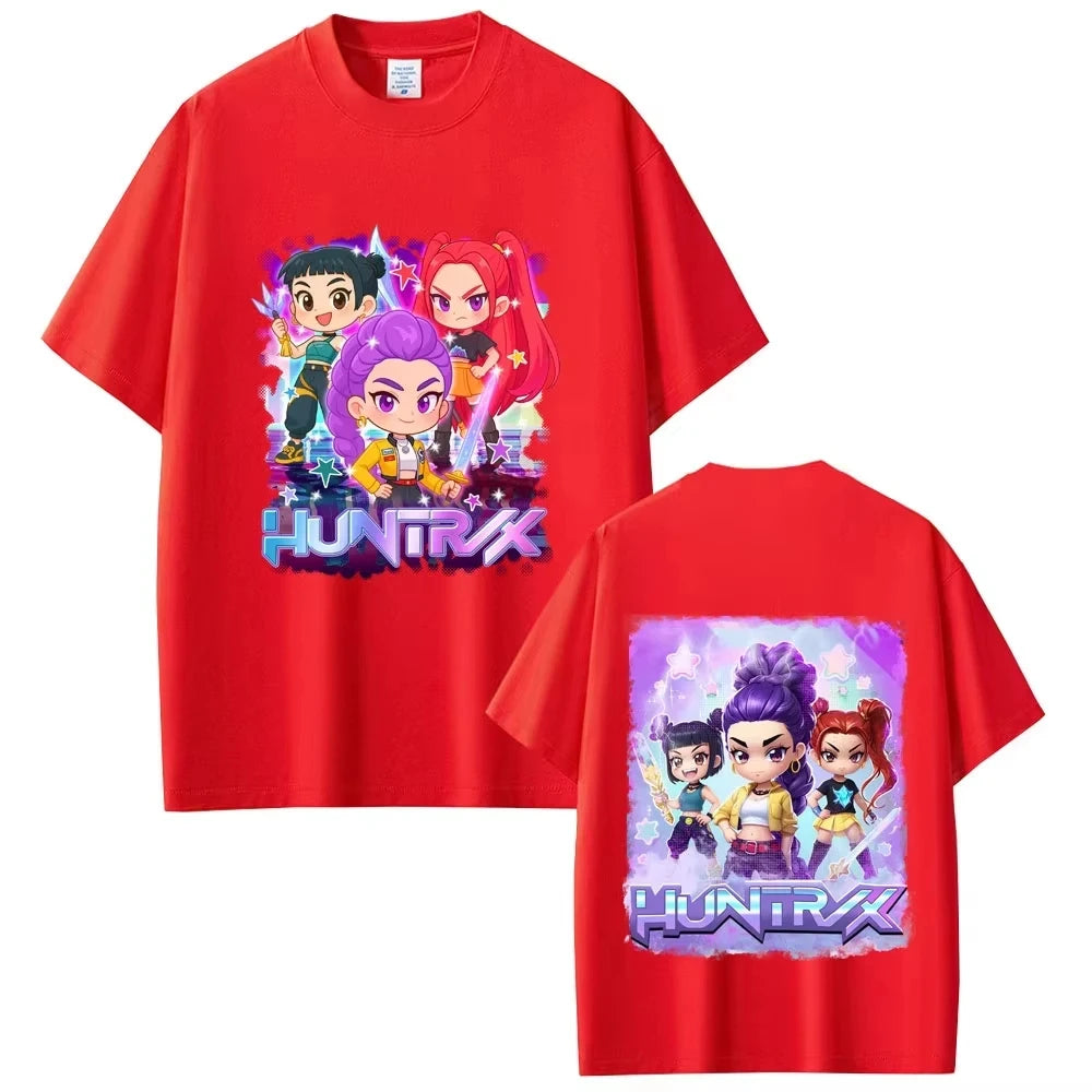 Anime KPop Demon Hunters Saja Boys Print T-shirt