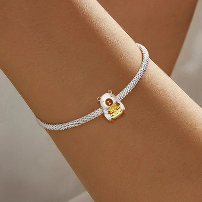 925 Sterling Silver Panda  Butterfly Kapibala Octopus Charms Beads Fit Original Pan Bracelet Bangle High Quality DIY Jewelry