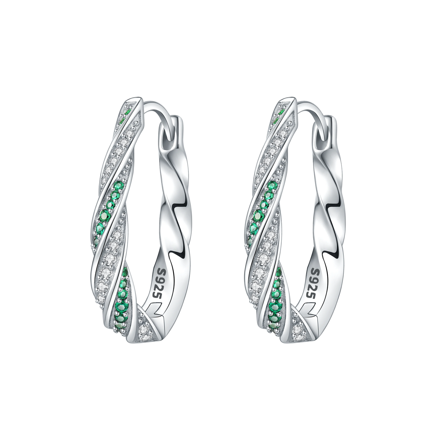 CYMYSS 2025 New 925 Sterling Silver Classic Hollow-out Versatile Hoop Earrings for Women Fine Jewelry Ideal Birthday Party Gifts