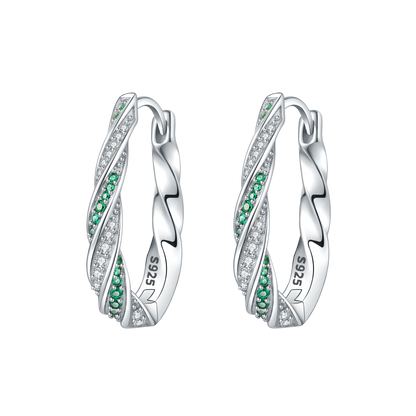 CYMYSS 2025 New 925 Sterling Silver Classic Hollow-out Versatile Hoop Earrings for Women Fine Jewelry Ideal Birthday Party Gifts