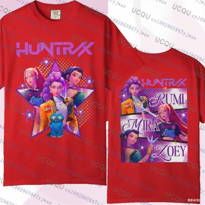 Kpop Demon Hunters Parent Child Short Sleeve Cute Kpop Demon Hunters Tee