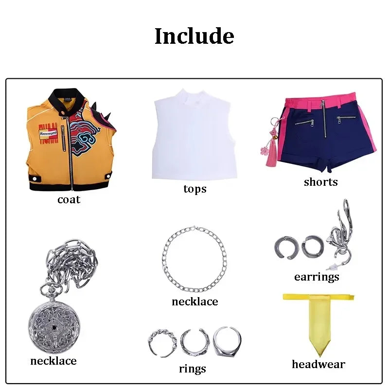 KPop Cosplay Rumi Zoey Mira Cosplay Costume for Children Girls Halloween Carnival Party Role Playing Outfits Xmas Gifts
