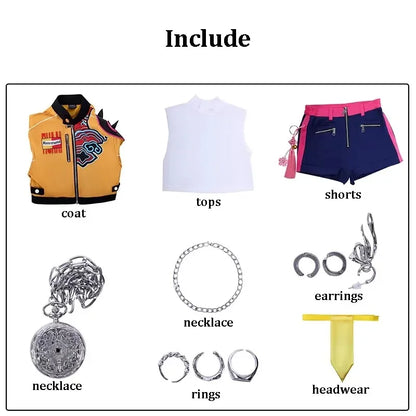KPop Cosplay Rumi Zoey Mira Cosplay Costume for Children Girls Halloween Carnival Party Role Playing Outfits Xmas Gifts