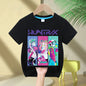 KPop Demon Hunters Rumi Zoey Mira Neck Cartoon Kids T-shirt