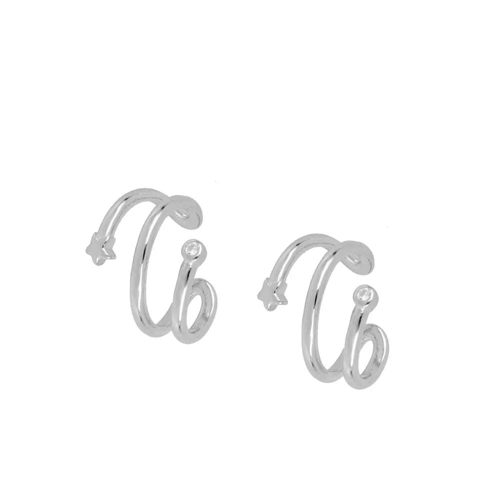 JINFU Gold Plated Earrings Set For Women Boho Style CZ Zircon Women's Clip Stud Dangle Hoop Earrings 2022 Jewelry Wholesale