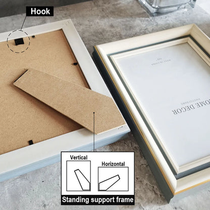 2pcs Photo Frames Set-10X15/15X20/20X25cm Picture Franes for Wall & Tabletop Home Decor Commemorative Gift Birthday Housewarming