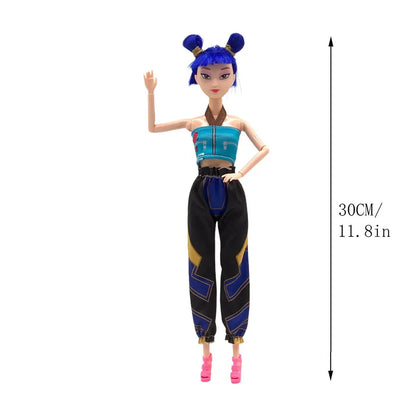 KPop Demon Hunters Standing Up Ornament Acrylic Superstar Desktop Stand Decor Anime Figures Craft Creative Gifts for Fan Lover
