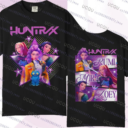 Kpop Demon Hunters Parent Child Short Sleeve Cute Kpop Demon Hunters Tee