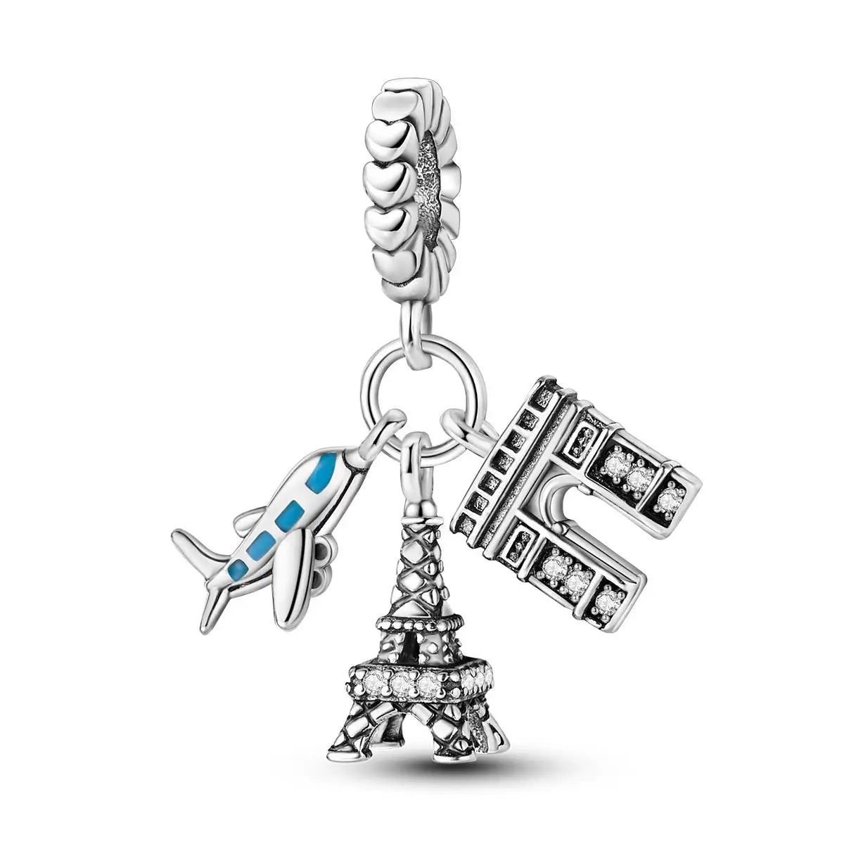 Original Charms 925 Silver Plated Bee Moon Star Pendant Fit Bracelet Making For Woman Fashion Jewelry