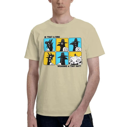 Is That A Bird Wearing A Tiny Hat T Shirt Adult Kpop Demon Hunters Streetwear Cotton T-Shirts Summer O-Neck Tee Shirt Print Tops