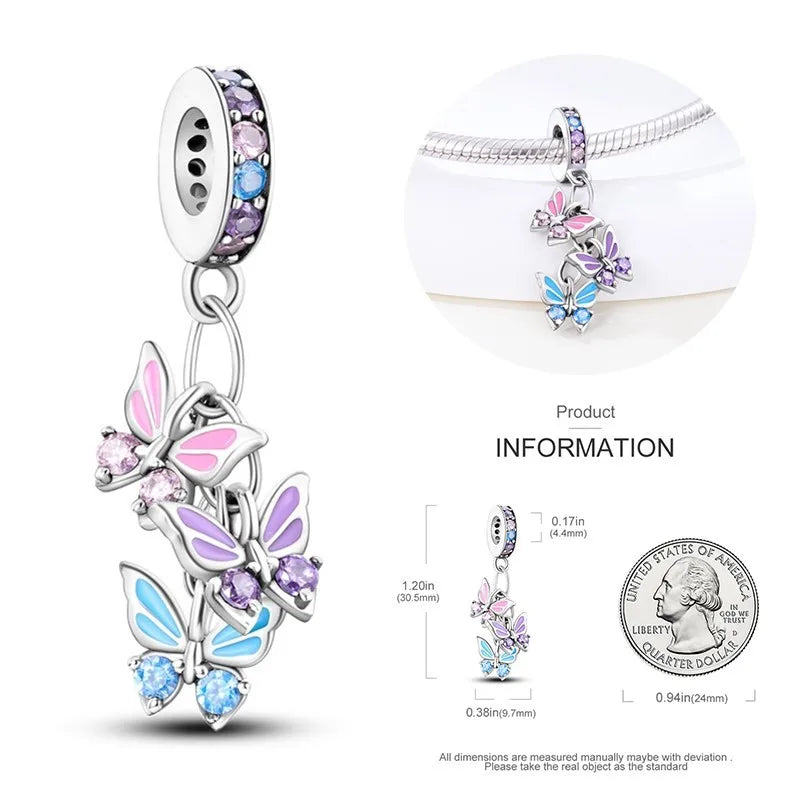 Charms 925 Original Fit 3mm 925 Original Charm Bracelet Women 925 Silver Hot Sale Pendant Beads DIY Jewelry Gift 2024 New