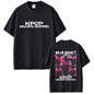 Movie KPop Demon Hunters Rumi Mira Zoey Saja Boys Derpy Tiger Double Sided Print T-shirt