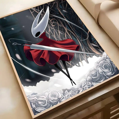 Cute Characte Game Hollow Knight Silksong-Cool Poster Canvas painting with prints Home bedroom living room decoration gift