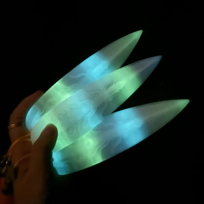 @@@Zoey Kpop Demon Hunters Cosplay Lights Dart Weapons Roleplay Props for Girl Group Idol Halloween Carnival Costume Accessories