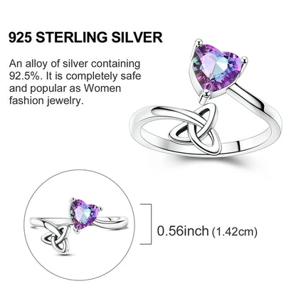 New 925 Sterling Silver Open Ring Hollow Rose Infinite Love Simple Ring Women Wedding Engagement Party Jewelry Gift