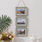1pc triple 5 "horizontal plastic picture frame Hanging picture frame Splice frame Vertical wall decoration picture frame