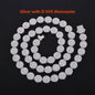 Original Full Moissanite Necklace Chain Silver 925 Plated 18k White Gold for Men Women Bracelets Fine Jewelry with GRA Certified