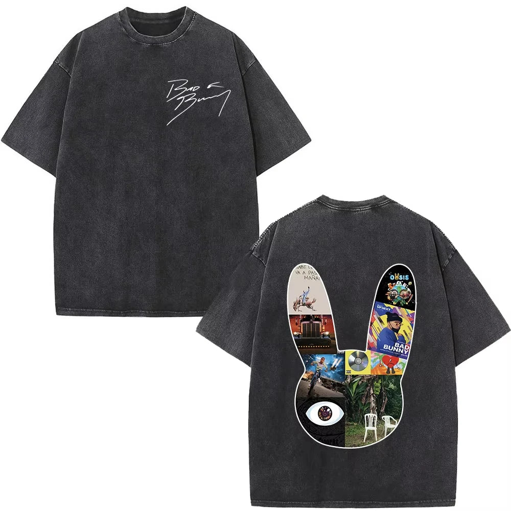 Rapper Bad Bunny Album Cover Print T-Shirt