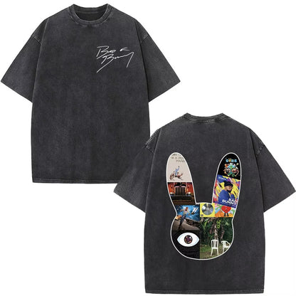 Rapper Bad Bunny Album Cover Print T-Shirt