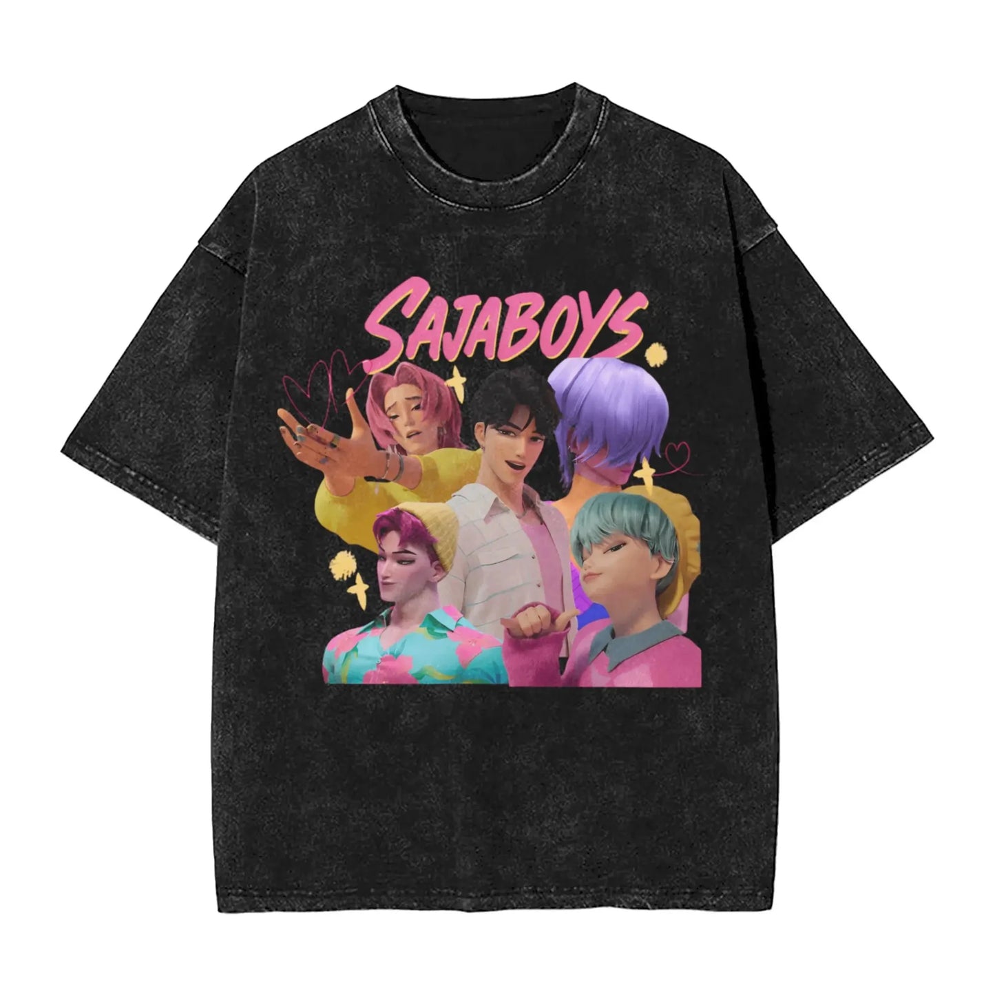 Saja Boys Kpop Demon Hunters Vintage Style T-Shirts