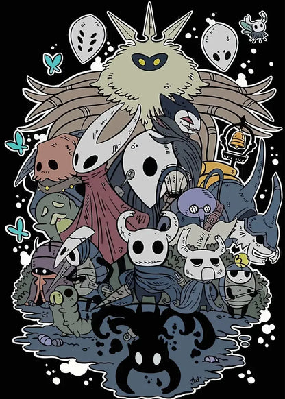 Hollow Knight Anime Videogame Aesthetic Canvas Painting Posters and Prints Wall Art Picture for Bedroom Home Decor