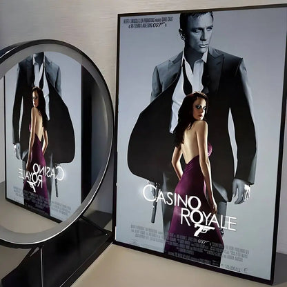 J-James Bond 007 Poster HD Art Sticky Wall Waterproof Home Living Room Bedroom Aesthetic Decoration