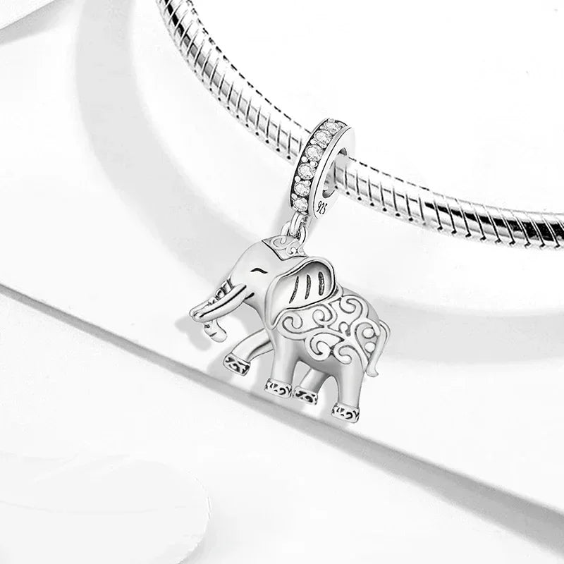 925 Sterling Silver Panda  Butterfly Kapibala Octopus Charms Beads Fit Original Pan Bracelet Bangle High Quality DIY Jewelry