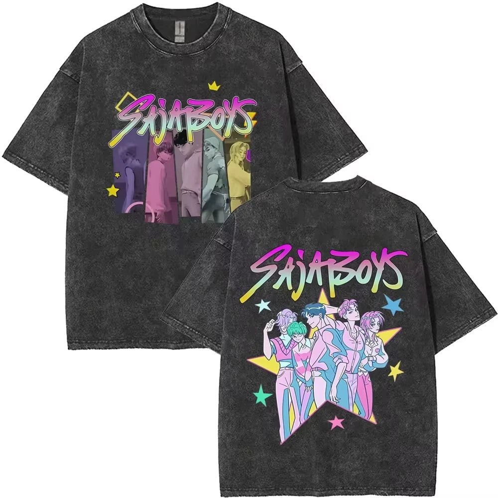 Huntrix Kpop Demon Hunter Washed T-Shirt