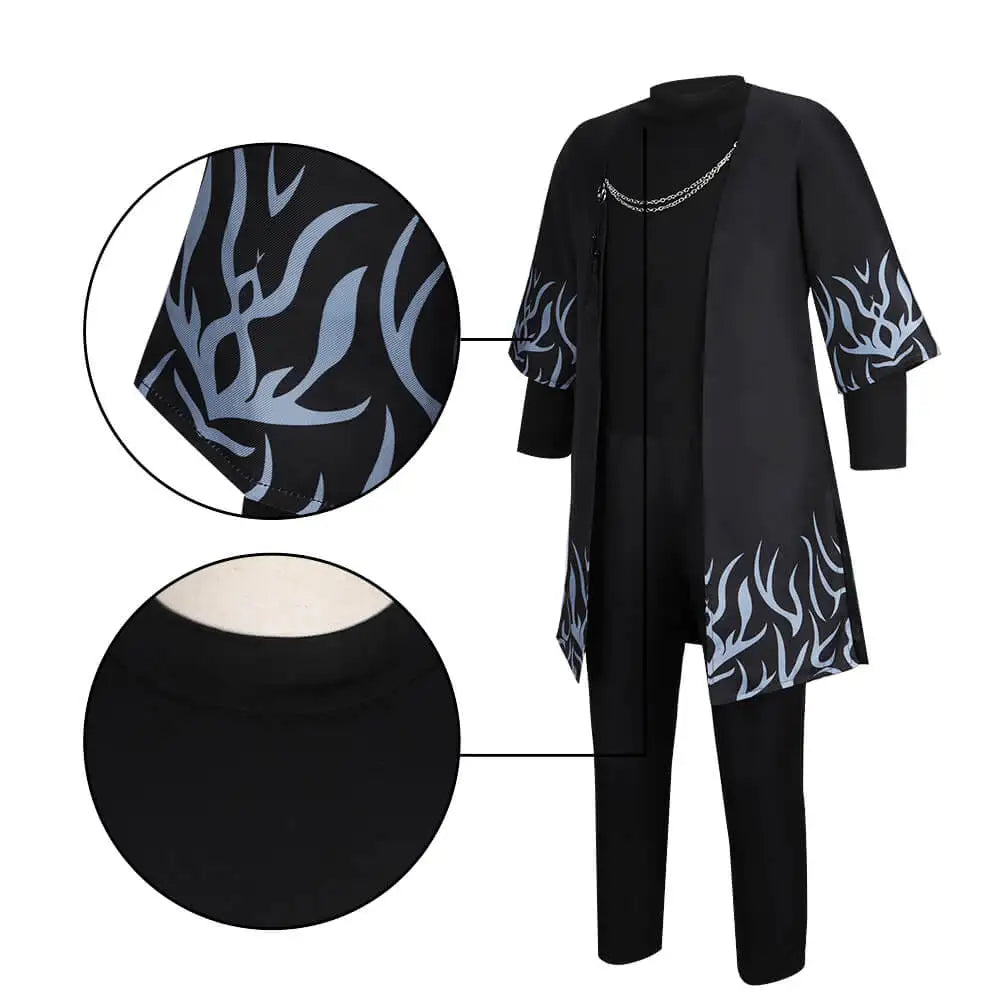 Kids Saja Boys Demon Suit Cosplay Costume Jinu Fancy Role Play Halloween Carnival Party Clothing Birthday Gift