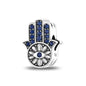 New 925 Silver Eye Palm Skull Wings Sun Pendants Charms Beads Fit Original Bracelet Accessories DIY Jewelry For Women