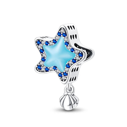 Blue Series 925 Sterling Silver Turtle,Whale & Seahorse Dangle Charm Fits Bracelet Kids Ocean Jewelry Accessories