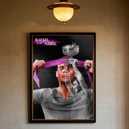 Tennis R-Rafael N-Nadal Poster HD Art Sticky Wall Waterproof Home Living Room Bedroom Bar Aesthetic Decoration