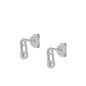 JINFU Gold Plated Earrings Set For Women Boho Style CZ Zircon Women's Clip Stud Dangle Hoop Earrings 2022 Jewelry Wholesale