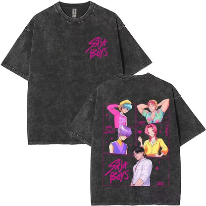 Huntrix Kpop Demon Hunter Washed T-Shirt