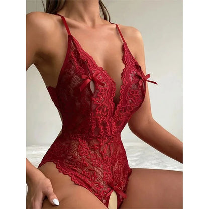 Lace Open Bra Set Women's Intimates Transparent Bralette Set